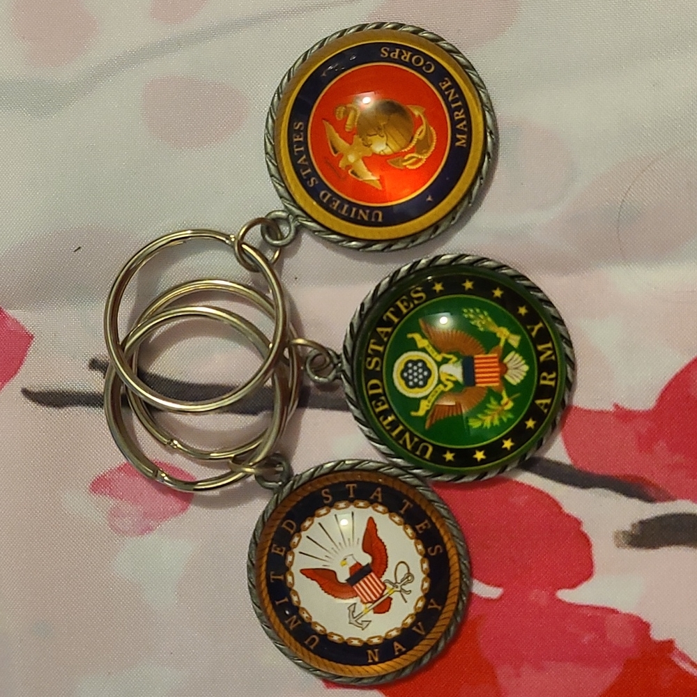 US Military Keychains Navy, Army, or Marines